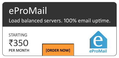 eProMail, the best email solution for your business. 100% uptime